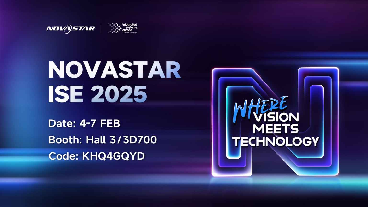 Lời mời tham dự NOVASTAR ISE 2025